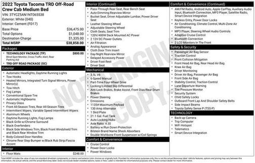 2022 Toyota Tacoma TRD Off Road