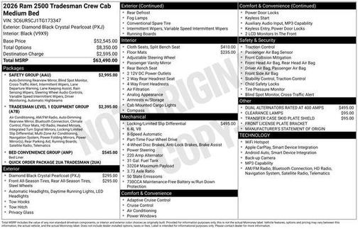 2026 RAM 2500 Tradesman