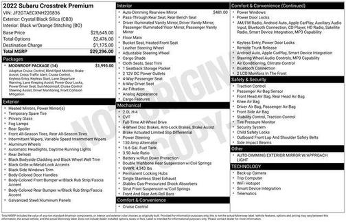2022 Subaru Crosstrek Premium
