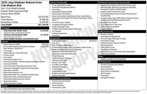 2023 Jeep Gladiator Rubicon