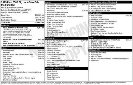 2023 RAM 2500 Big Horn