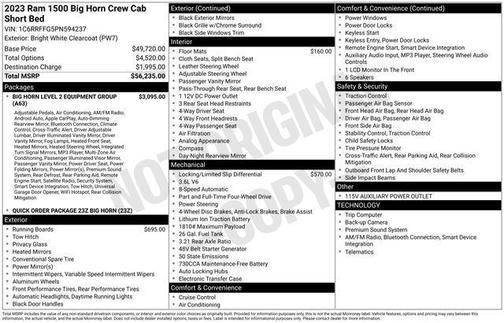 2023 RAM 1500 Big Horn