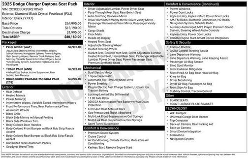 2025 Dodge Charger Daytona Scat Pack