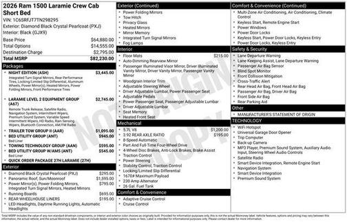 Diamond Black 2026 RAM 1500 Laramie