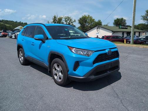 Blue Flame 2019 Toyota RAV4 Hybrid LE