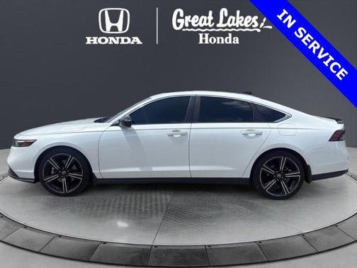 Platinum White Pearl 2025 Honda Accord Hybrid Sport