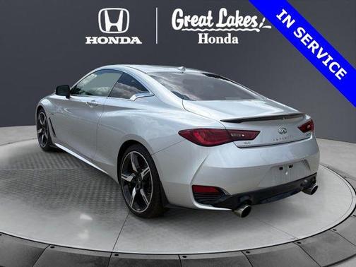 Liquid Platinum 2018 INFINITI Q60 3.0t Red Sport 400