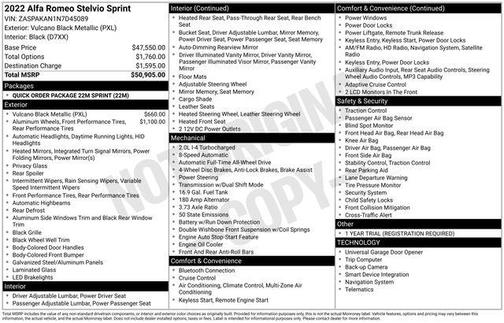 2022 Alfa Romeo Stelvio Sprint