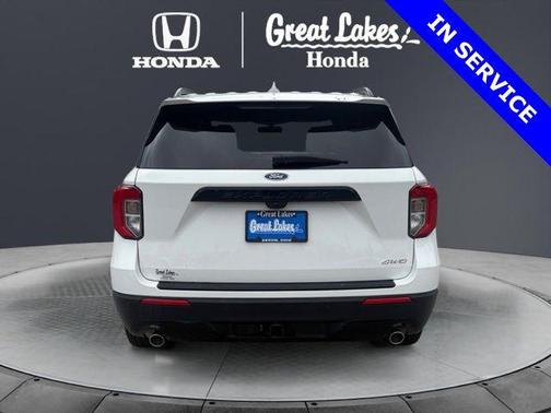 Star White Metallic Tri-Coat 2023 Ford Explorer ST-Line