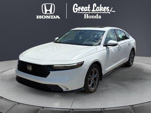 Platinum White Pearl 2024 Honda Accord Hybrid EX-L