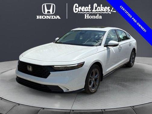Platinum White Pearl 2024 Honda Accord Hybrid EX-L