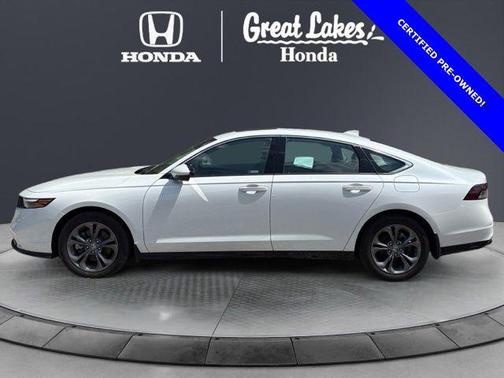 Platinum White Pearl 2024 Honda Accord Hybrid EX-L