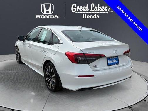 Platinum White Pearl 2024 Honda Civic EX