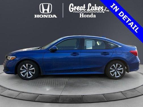 Aegean Blue Metallic 2023 Honda Civic LX