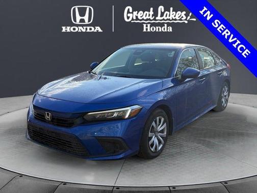 Aegean Blue Metallic 2023 Honda Civic LX
