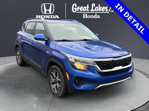 Neptune Blue 2022 Kia Seltos EX