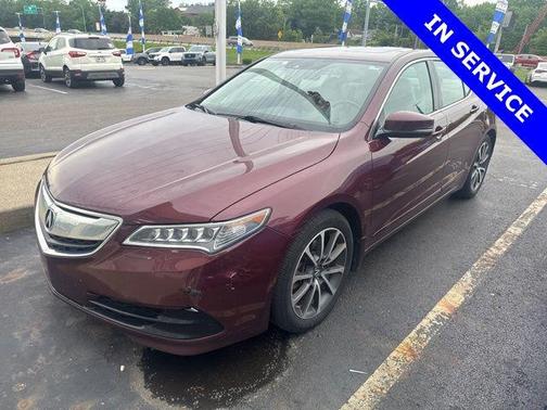 Basque Red Pearl II 2015 Acura TLX V6 Tech