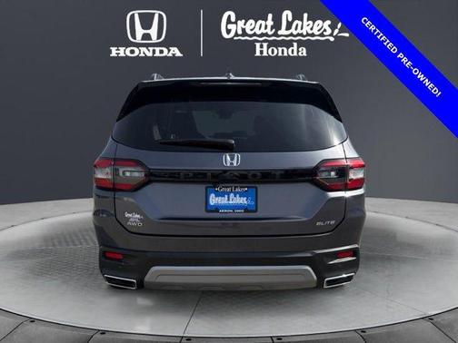 Modern Steel Metallic 2023 Honda Pilot AWD Elite