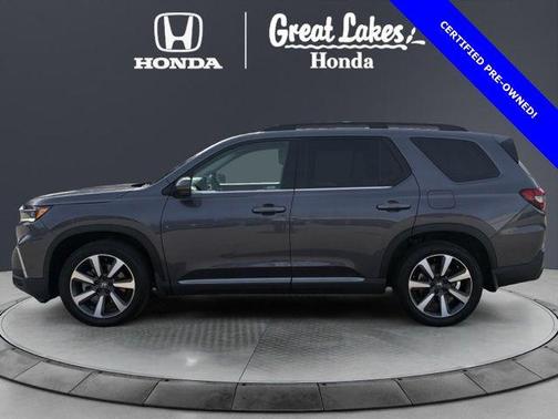 Modern Steel Metallic 2023 Honda Pilot AWD Elite
