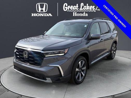 Modern Steel Metallic 2023 Honda Pilot AWD Elite