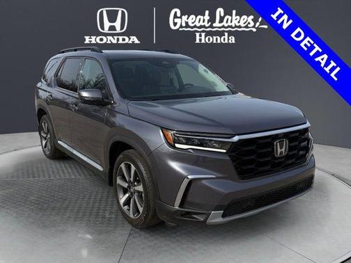Modern Steel Metallic 2023 Honda Pilot AWD Elite