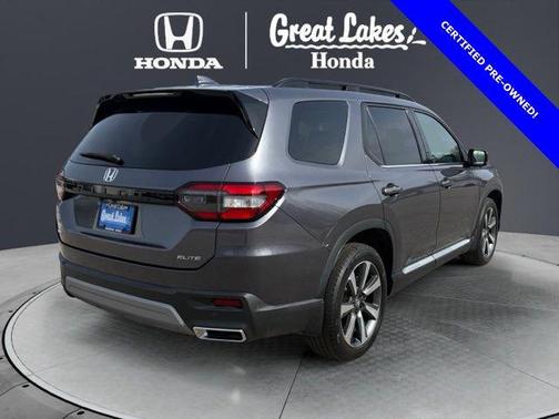 Modern Steel Metallic 2023 Honda Pilot AWD Elite