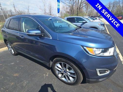 Blue Metallic 2018 Ford Edge Titanium