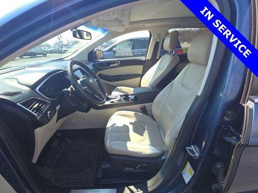 Blue Metallic 2018 Ford Edge Titanium