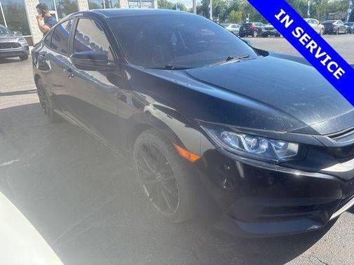Black 2017 Honda Civic LX