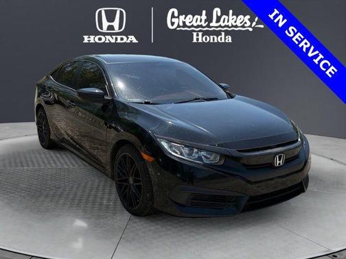Black 2017 Honda Civic LX