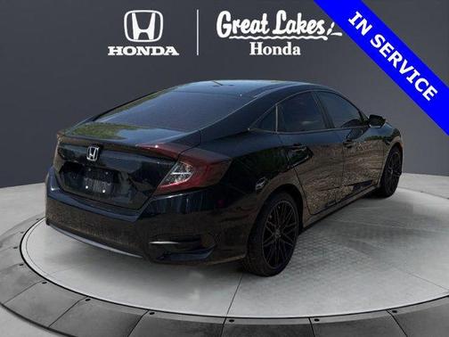Black 2017 Honda Civic LX