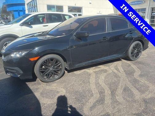 Black 2017 Honda Civic LX