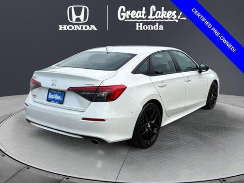 Platinum White Pearl 2024 Honda Civic Sport