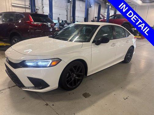Platinum White Pearl 2024 Honda Civic Sport