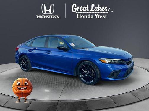 Aegean Blue Metallic 2023 Honda Civic Sport