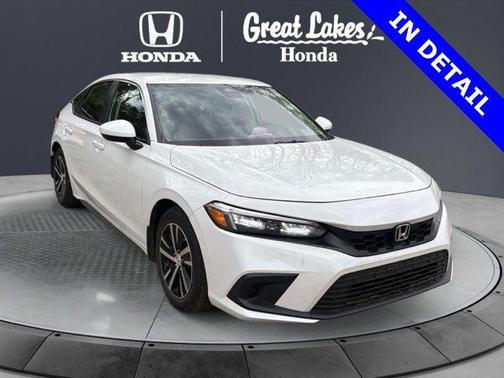 Platinum White Pearl 2024 Honda Civic LX