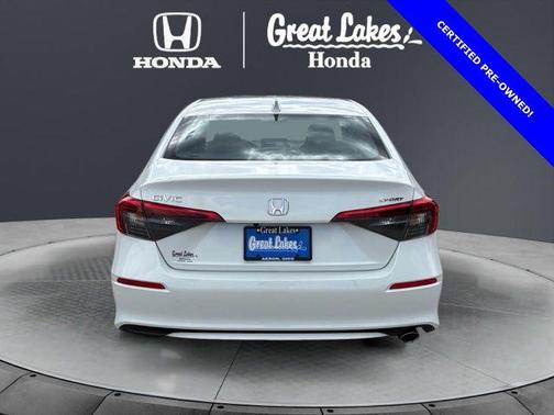 Platinum White Pearl 2024 Honda Civic Sport