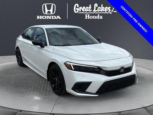Platinum White Pearl 2024 Honda Civic Sport
