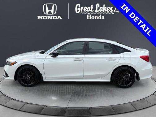 Platinum White Pearl 2024 Honda Civic Sport