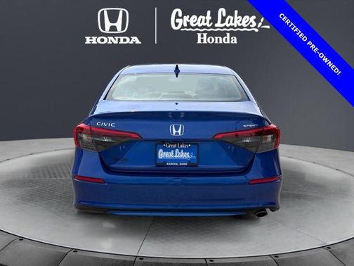 Aegean Blue Metallic 2023 Honda Civic Sport