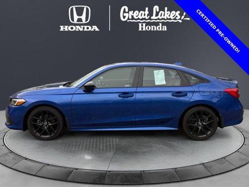 Aegean Blue Metallic 2023 Honda Civic Sport