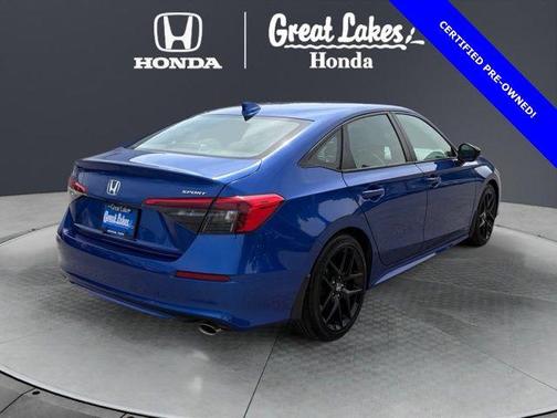 Aegean Blue Metallic 2023 Honda Civic Sport
