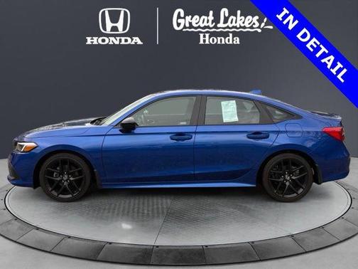 Aegean Blue Metallic 2023 Honda Civic Sport