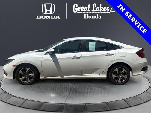 Platinum White Pearl 2020 Honda Civic LX
