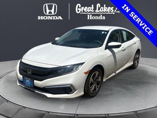 Platinum White Pearl 2020 Honda Civic LX