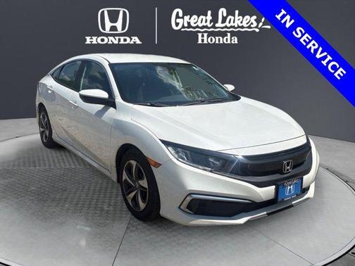 Platinum White Pearl 2020 Honda Civic LX