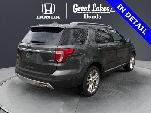 White Platinum Metallic Tri-Coat 2017 Ford Explorer XLT