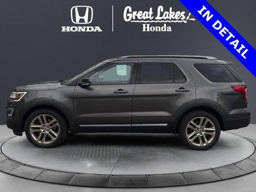 White Platinum Metallic Tri-Coat 2017 Ford Explorer XLT