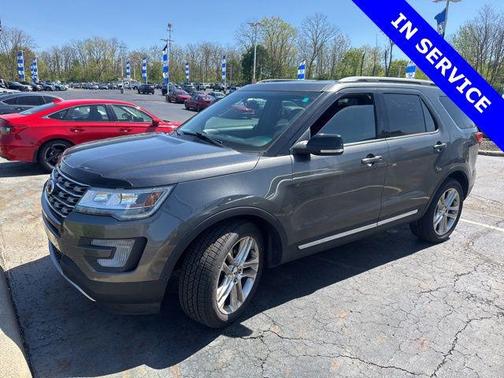 White Platinum Metallic Tri-Coat 2017 Ford Explorer XLT