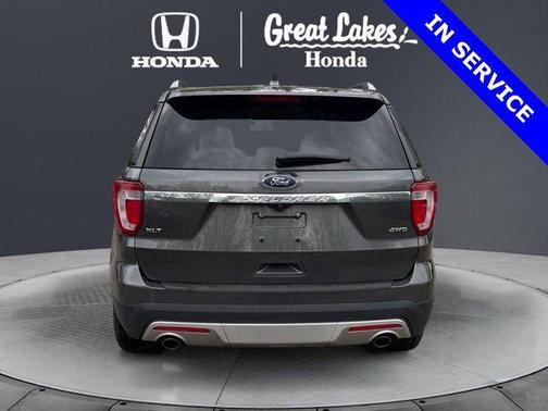 White Platinum Metallic Tri-Coat 2017 Ford Explorer XLT